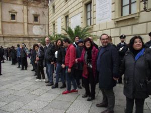 Catena umana a Palermo