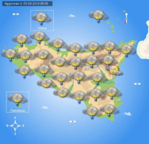 Meteo mercoledì 4 settembre Sicilia