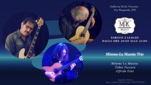 “Mimmo La Mantia Trio”, sabato 2 Luglio alla Galleria delle Vittorie: la storia della musica jazz