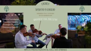 “Quartetto Zuleima”, sabato 9 luglio, da “Lighea – Giardini di Villa Lampedusa”
