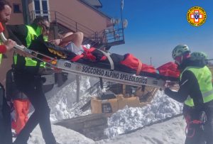 Soccorsa una gitante infortunata sulla neve  in zona Rifugio Sapienza