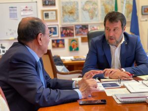 Ponte sullo Stretto, incontro al Mit tra Salvini e Schifani