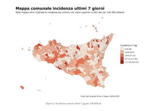 Covid: anche in Sicilia nuovi casi in lieve aumento (+32,42%)