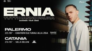 Ernia in concerto in Sicilia: 22 luglio a Palermo e il 23 luglio a Catania