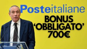 Poste italiane con dicitura bonus da 700 euro - foto ANSA - SiciliaNews24.it