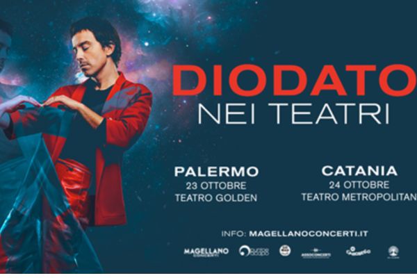 Diodato arriva in tour nei teatri di Sicilia: 23 ottobre a Palermo e 24 ottobre a Catania