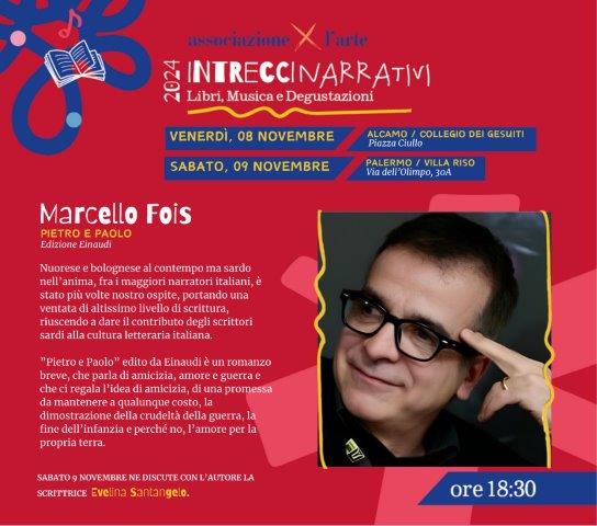 Marcello Fois conclude l’8 e il 9 novembre la Rassegna “Intrecci Narrativi” dell’Associazione per l’Arte